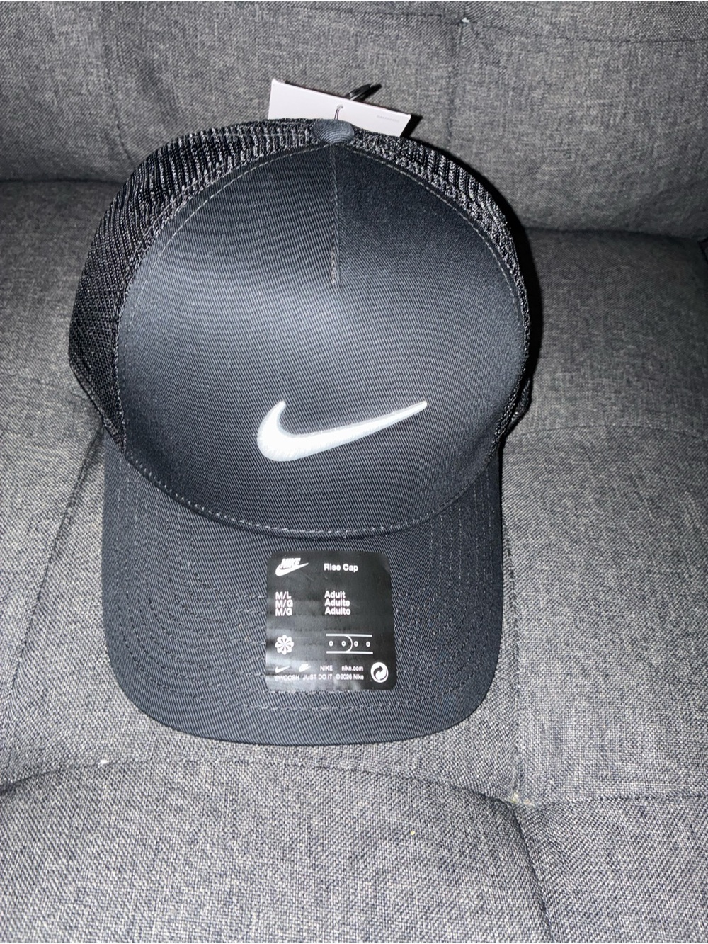Nike Black Mesh Back Swoosh Cap